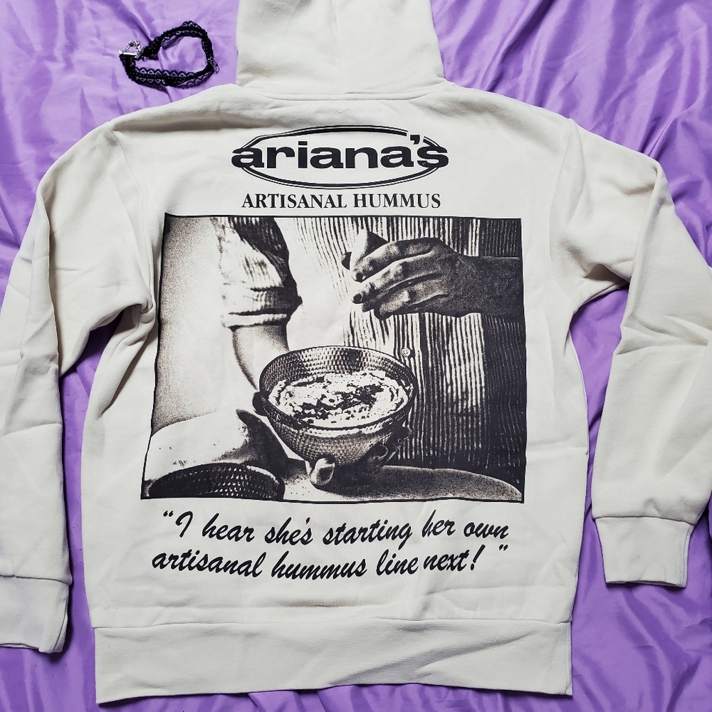 24 Hour Exclusive Ariana Grande Artisanal Hummus Hoodie *on hold*